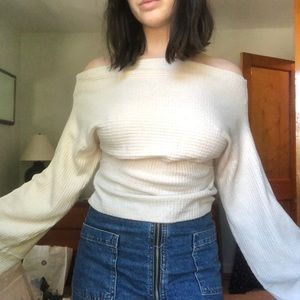 off the shoulder sweater never worn